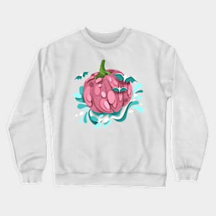 Ornate Halloween Pumpkin with Cute Flittermouses Crewneck Sweatshirt